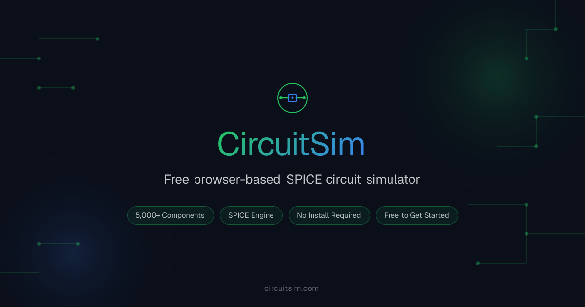 CircuitSim — Free Online Circuit Simulator